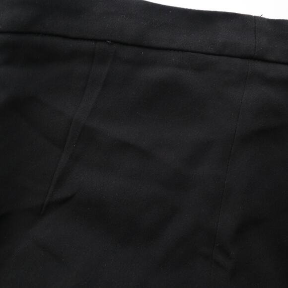 Brandon Maxwell Size 10 Crepe Cigarette Pants Side Zip Black High Rise - Picture 9 of 12
